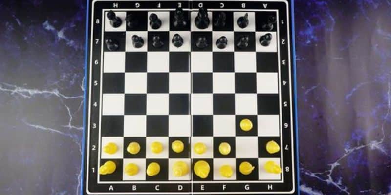 Cách xếp cờ vua với các quân cờ có sẵn 